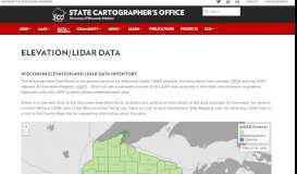 
							         Elevation/LiDAR Data – State Cartographer's Office – UW–Madison								  
							    