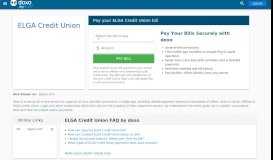 
							         ELGA Credit Union: Login, Bill Pay, Customer Service and Care Sign-In								  
							    