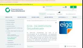 
							         ELGA - Die elektronische Gesundheitsakte - GKK								  
							    