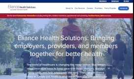 
							         Eliance Health Solutions: Integrated Group Health Plans								  
							    