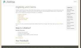 
							         Eligibility and Claims | Provider | LifeWise Health Plan of Oregon								  
							    