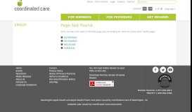 
							         Eligibility Verification | Provider Resources | Coordinated Care								  
							    
