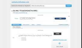 
							         elink.texashealth.org at WI. Citrix Gateway - Website Informer								  
							    