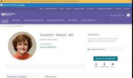 
							         Elisabeth I. Wallner, MD | Northwestern Medicine								  
							    