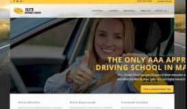 
							         Elite Driving School | 96% Pass Rate | AAA Approved								  
							    