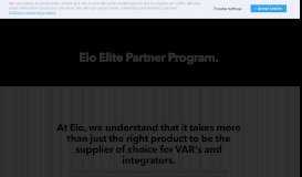 
							         Elite Partner Program | Elo Touch Solutions								  
							    