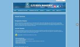 
							         Elite Rental Management - Tenant Services								  
							    