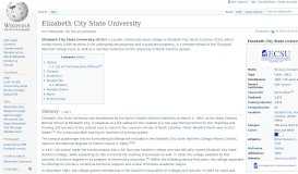 
							         Elizabeth City State University - Wikipedia								  
							    