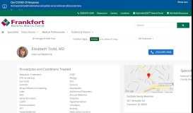 
							         Elizabeth Todd MD - Find a Doctor | Frankfort Regional Medical Center								  
							    