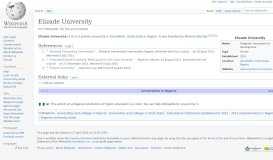 
							         Elizade University - Wikipedia								  
							    