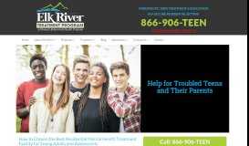 
							         Elk River Teen Treatment Program								  
							    