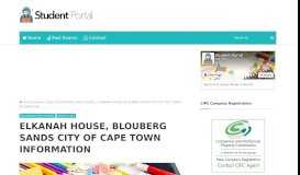 
							         elkanah house, blouberg sands city of cape town ... - Student Portal								  
							    