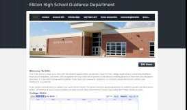 
							         Elkton High School Guidance Department - Home								  
							    