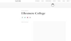 
							         Ellesmere College Public School Fees & Results: 2019 Tatler Schools ...								  
							    