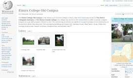
							         Elmira College Old Campus - Wikipedia								  
							    