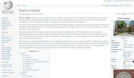 
							         Elmira College - Wikipedia								  
							    