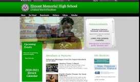 
							         Elmont Memorial High School / Homepage								  
							    