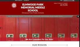 
							         Elmwood Park Memorial Middle School: Home								  
							    