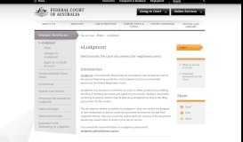
							         eLodgment - Federal Court of Australia								  
							    