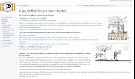 
							         Elsevier-Boykott pro open access – Piratenwiki								  
							    