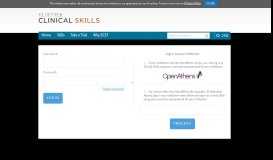 
							         Elsevier Clinical Skills > User Login								  
							    