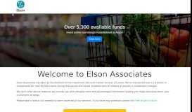 
							         Elson Associates								  
							    