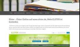 
							         ELSTER - die elektronische Steuer auf www.elster.de - Mehrwertsteuer								  
							    