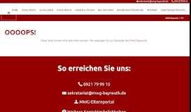 
							         Eltern-Portal des Willibald-Gluck-Gymnasium ... - MWG Bayreuth								  
							    