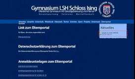 
							         Elternportal - InfoNet - LSH Schloss Ising								  
							    