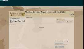 
							         Elven Portal | The Lord of the Rings Minecraft Mod Wiki | FANDOM ...								  
							    