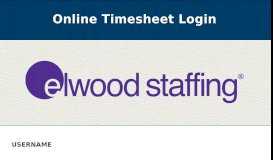 
							         Elwood Staffing | Mobile Timesheet								  
							    