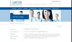 
							         Email Access | Sampson Regional Medical Center								  
							    