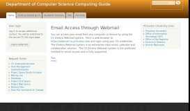 
							         Email Access through Webmail | Department of ... - CS Guide								  
							    