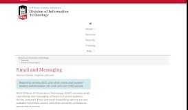 
							         Email and Messaging - NIU - Division of Information Technology								  
							    