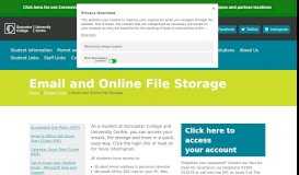 
							         Email and Online File Storage - Doncaster College and University ...								  
							    