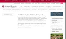 
							         Email And Self Service Accounts | St. George's University								  
							    