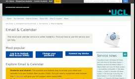 
							         Email & Calendar | Information Services Division - UCL ...								  
							    