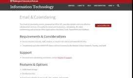 
							         Email & Calendaring | Information Technology | Washington University ...								  
							    