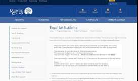 
							         Email for Students - Merced College								  
							    