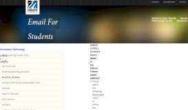 
							         Email For Students | Services By Category | Information ...								  
							    