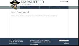 
							         Email Gaylene Adamson - Marshfield High School								  
							    