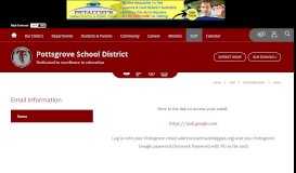 
							         Email Information / Home - Pottsgrove School District								  
							    