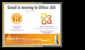 
							         Email is moving to O365								  
							    