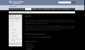 
							         Email - IT Services - Queen Mary University of London								  
							    