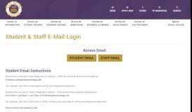 
							         Email Login - Texas College								  
							    