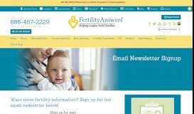 
							         Email Newsletter Signup - Fertility Answers Fertility Answers								  
							    