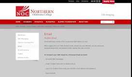 
							         Email | Northern Oklahoma College								  
							    