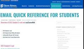 
							         Email Quick Reference for Students – TRCC Extranet								  
							    