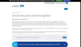 
							         Email security - Medical Protection Society								  
							    