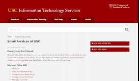 
							         Email Services at USC | IT Services | USC								  
							    
